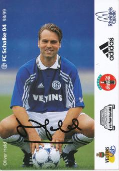 Oliver Held  1998/99  FC Schalke 04  Autogrammkarte original signiert 