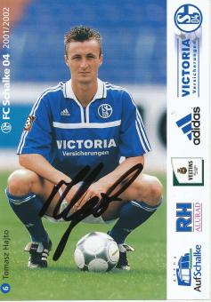 Tomasz Hajto  2001/2002  FC Schalke 04  Autogrammkarte original signiert 