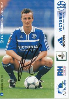 Tomasz Hajto  2001/2002  FC Schalke 04  Autogrammkarte original signiert 