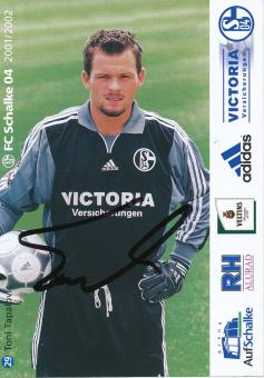 Toni Tapalovic  2001/2002  FC Schalke 04  Autogrammkarte original signiert 