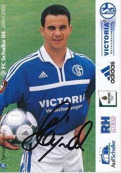 Tamas Hajnal  2001/2002  FC Schalke 04  Autogrammkarte original signiert 