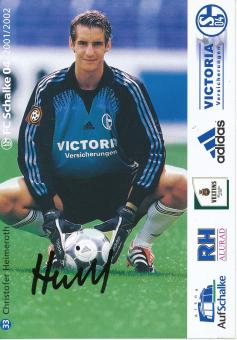 Christofer Heimeroth  2001/2002  FC Schalke 04  Autogrammkarte original signiert 