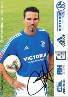 Sven Vermant  2002/2003  FC Schalke 04  Autogrammkarte original signiert 