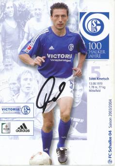 Sven Kmetsch  2003/2004  FC Schalke 04  Autogrammkarte original signiert 