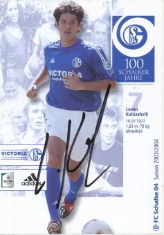 Levan Kobiashvili  2003/2004  FC Schalke 04  Autogrammkarte original signiert 