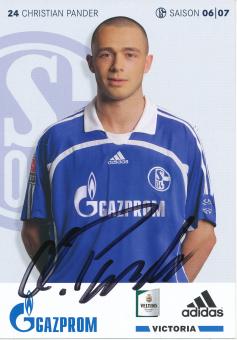 Christian Pander  2006/2007  FC Schalke 04  Autogrammkarte original signiert 