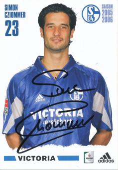 Simon Cziommer  2005/2006  FC Schalke 04  Autogrammkarte original signiert 