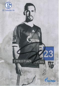 Christian Fuchs 2013/2014  FC Schalke 04  Autogrammkarte original signiert 