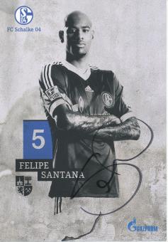 Felipe Santana  2013/2014  FC Schalke 04  Autogrammkarte original signiert 