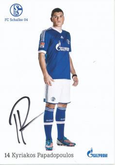 Kyriakos Papadopoulos  2012/2013  FC Schalke 04  Autogrammkarte original signiert 