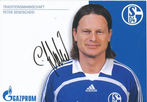 Peter Sendscheid  Traditionsmannschaft  FC Schalke 04  Autogrammkarte original signiert 