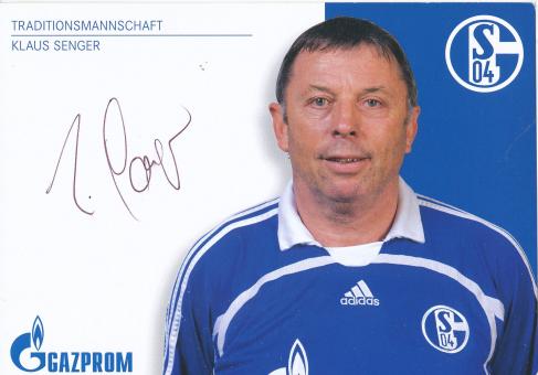 Klaus Senger  Traditionsmannschaft  FC Schalke 04  Autogrammkarte original signiert 