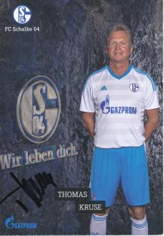 Thomas Kruse  Traditionsmannschaft  FC Schalke 04  Autogrammkarte original signiert 
