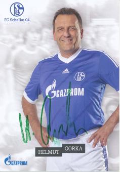 Helmut Gorka  Traditionsmannschaft  FC Schalke 04  Autogrammkarte original signiert 