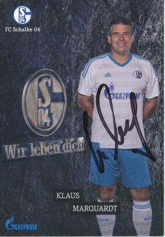 Klaus Marquardt  Traditionsmannschaft  FC Schalke 04  Autogrammkarte original signiert 