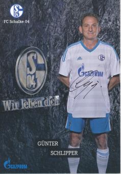 Günter Schlipper  Traditionsmannschaft  FC Schalke 04  Autogrammkarte original signiert 