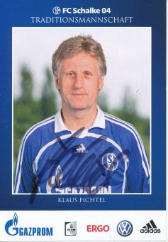 Klaus Fichtel  Traditionsmannschaft  FC Schalke 04  Autogrammkarte original signiert 