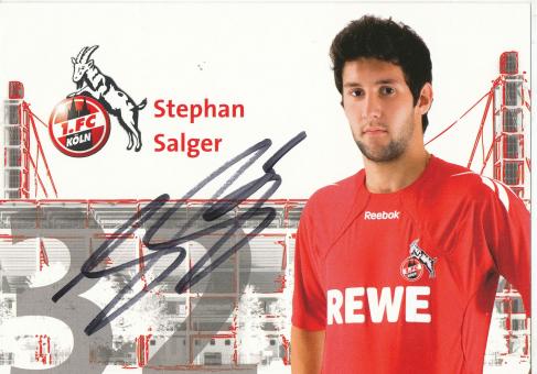 Stephan Salger  2010/11  FC Köln  Fußball  Autogrammkarte original signiert 