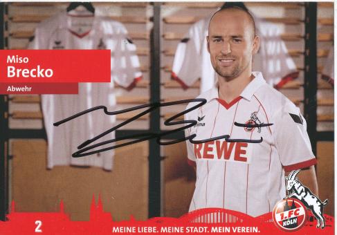 Miso Brecko  20012/13  FC Köln  Fußball  Autogrammkarte original signiert 