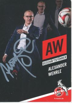Alexander Wehrle  2014/15  FC Köln  Fußball  Autogrammkarte original signiert 