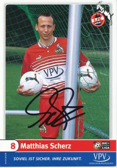 Matthias Scherz  1999/2000  FC Köln  Fußball  Autogrammkarte original signiert 