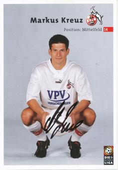 Markus Kreuz  2000/2001  FC Köln  Fußball  Autogrammkarte original signiert 