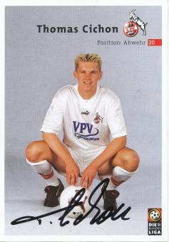 Thomas Cichon  2000/2001  FC Köln  Fußball  Autogrammkarte original signiert 