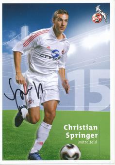 Christian Springer  2005/2006  FC Köln  Fußball  Autogrammkarte original signiert 