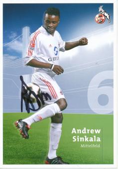 Andrew Sinkala  2005/2006  FC Köln  Fußball  Autogrammkarte original signiert 
