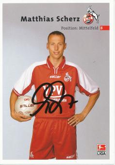 Matthias Scherz  2002/2003  FC Köln  Fußball  Autogrammkarte original signiert 