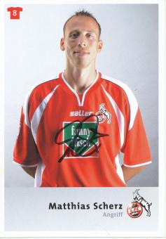 Matthias Scherz  2004/2005  FC Köln  Fußball  Autogrammkarte original signiert 