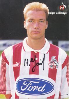 Holger Gaißmayer  1995/1996  FC Köln  Fußball  Autogrammkarte original signiert 