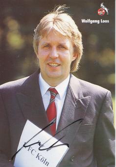 Wolfgang Loos  1994/1995  FC Köln  Fußball  Autogrammkarte original signiert 