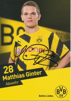 Matthias Ginter  2014/2015  Borussia Dortmund  Fußball  Autogrammkarte original signiert 