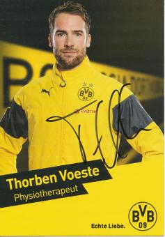 Thorben Voeste  2014/2015  Borussia Dortmund  Fußball  Autogrammkarte original signiert 