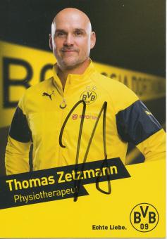 Thomas Zetzmann  2014/2015  Borussia Dortmund  Fußball  Autogrammkarte original signiert 