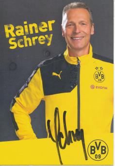 Rainer Schrey   2015/2016  Borussia Dortmund  Fußball  Autogrammkarte original signiert 
