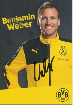 Benjamin Weber   2015/2016  Borussia Dortmund  Fußball  Autogrammkarte original signiert 