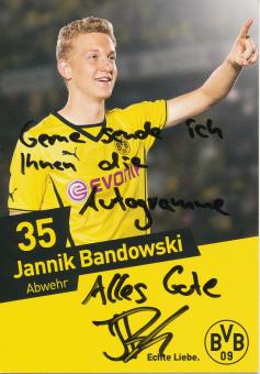 Jannik Bandowski   2013/2014  Borussia Dortmund  Fußball  Autogrammkarte original signiert 