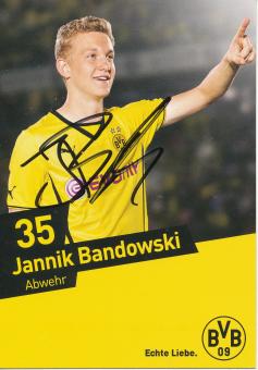 Jannik Bandowski   2013/2014  Borussia Dortmund  Fußball  Autogrammkarte original signiert 