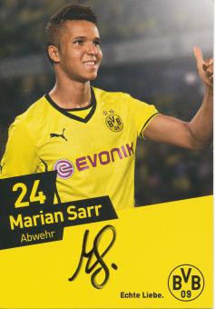 Marian Sarr   2013/2014  Borussia Dortmund  Fußball  Autogrammkarte original signiert 