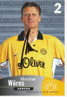 Christian Wörns   1999/2000  Borussia Dortmund  Fußball  Autogrammkarte original signiert 