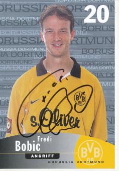 Fredi Bobic   1999/2000  Borussia Dortmund  Fußball  Autogrammkarte original signiert 