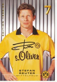 Stefan Reuter  1998/99  Borussia Dortmund  Fußball  Autogrammkarte original signiert 