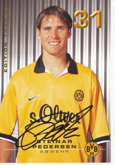 Steinar Pedersen 1998/99  Borussia Dortmund  Fußball  Autogrammkarte original signiert 