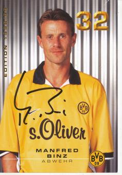 Manfred Binz  1998/99  Borussia Dortmund  Fußball  Autogrammkarte original signiert 