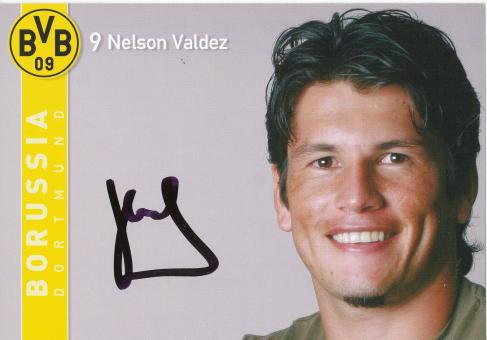 Nelson Valdez   2007/2008  Borussia Dortmund  Fußball  Autogrammkarte original signiert 