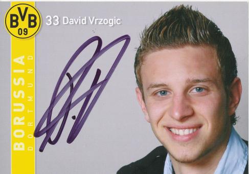 David Vrzogic   2007/2008  Borussia Dortmund  Fußball  Autogrammkarte original signiert 