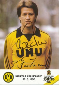 Siegfried Bönighausen  UHU  Borussia Dortmund  Fußball  Autogrammkarte original signiert 