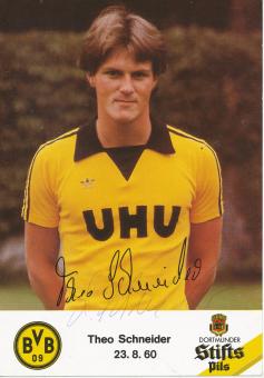 Theo Schneider  UHU  Borussia Dortmund  Fußball  Autogrammkarte original signiert 